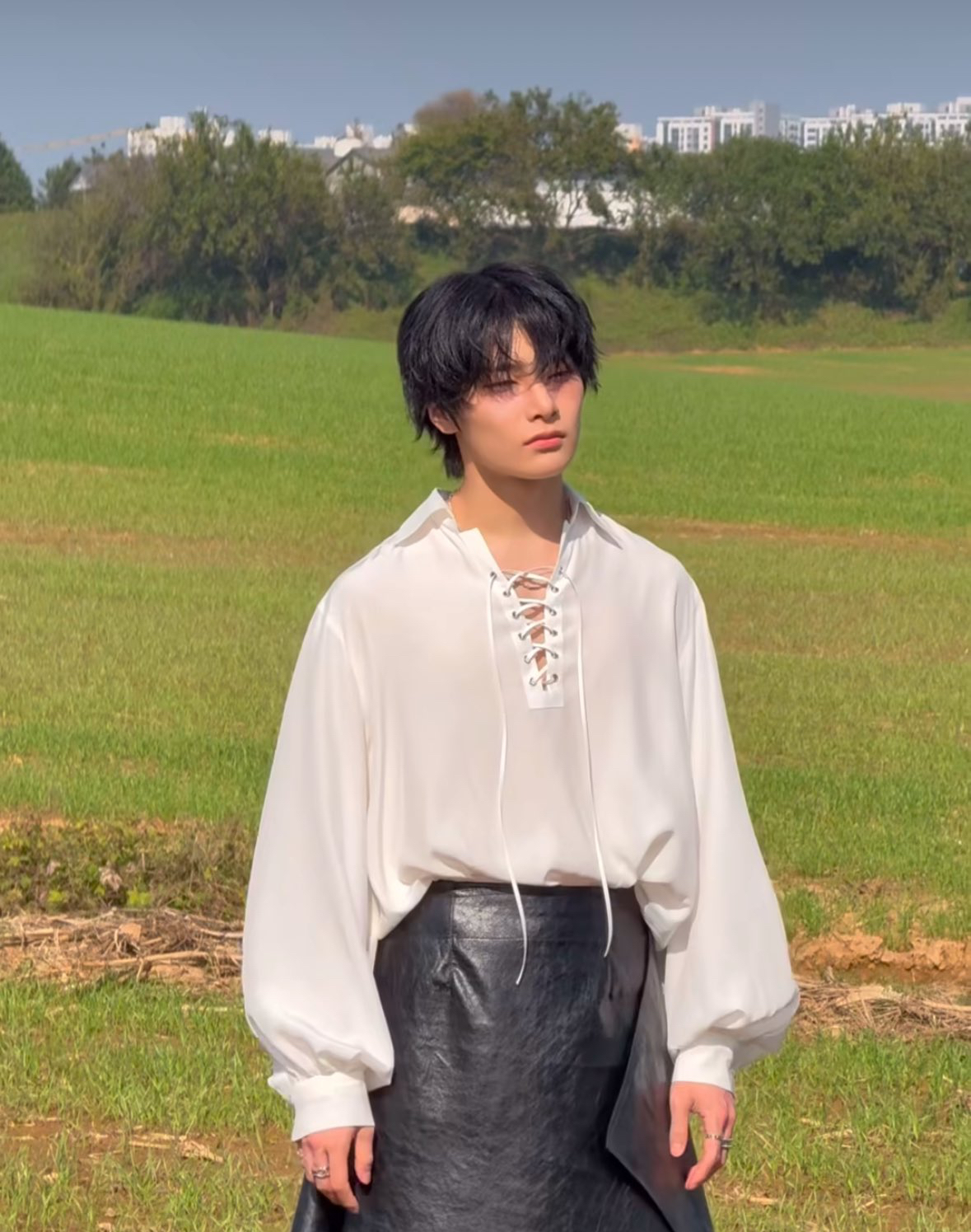 A moment captured by I.N (Stray Kids)'s fan