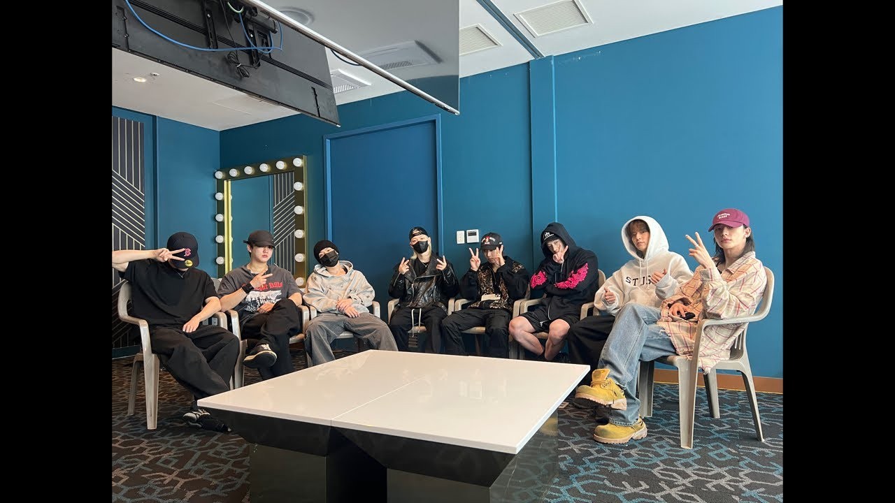 A moment captured by Stray Kids's fan