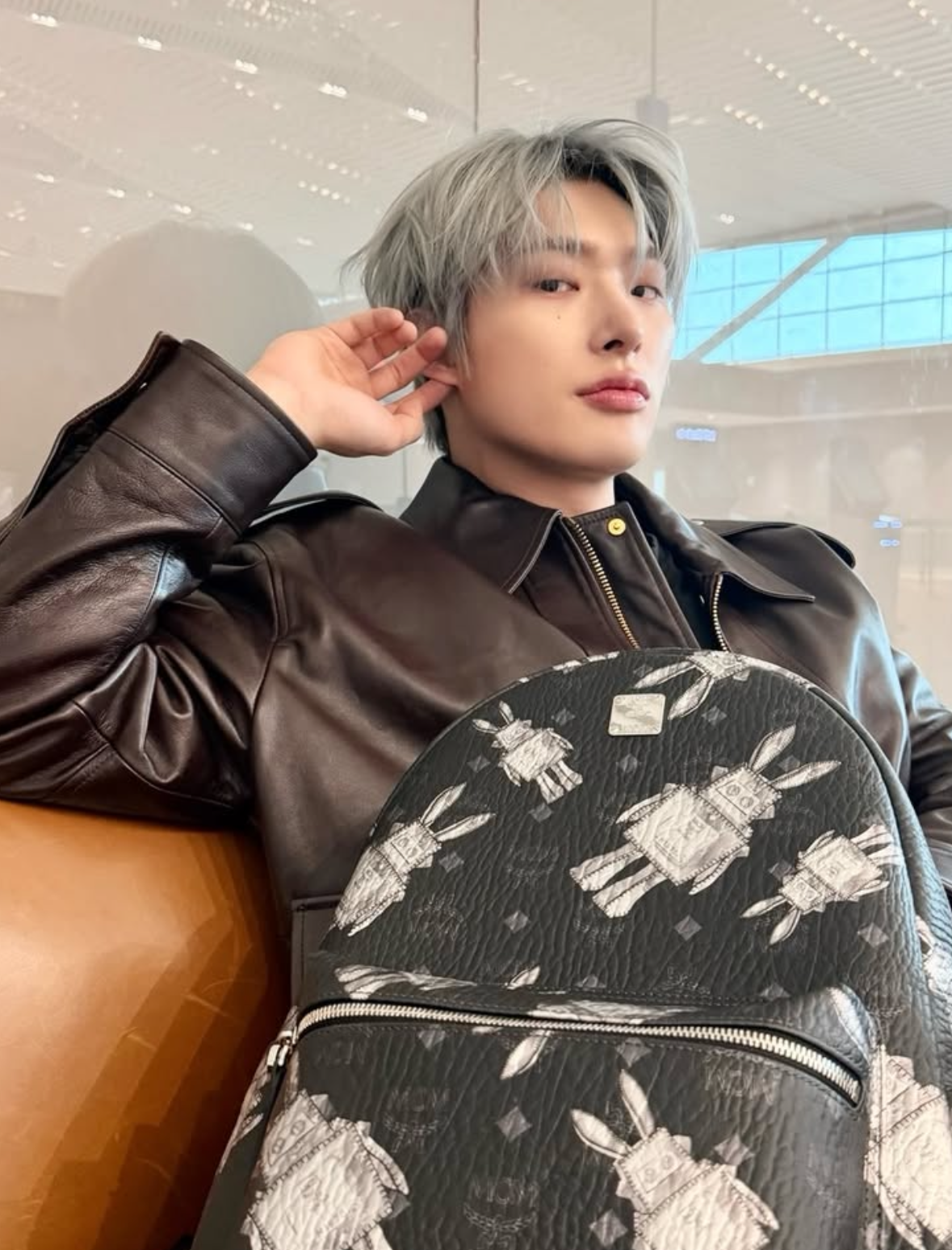 A moment captured by Mingi (ATEEZ)'s fan