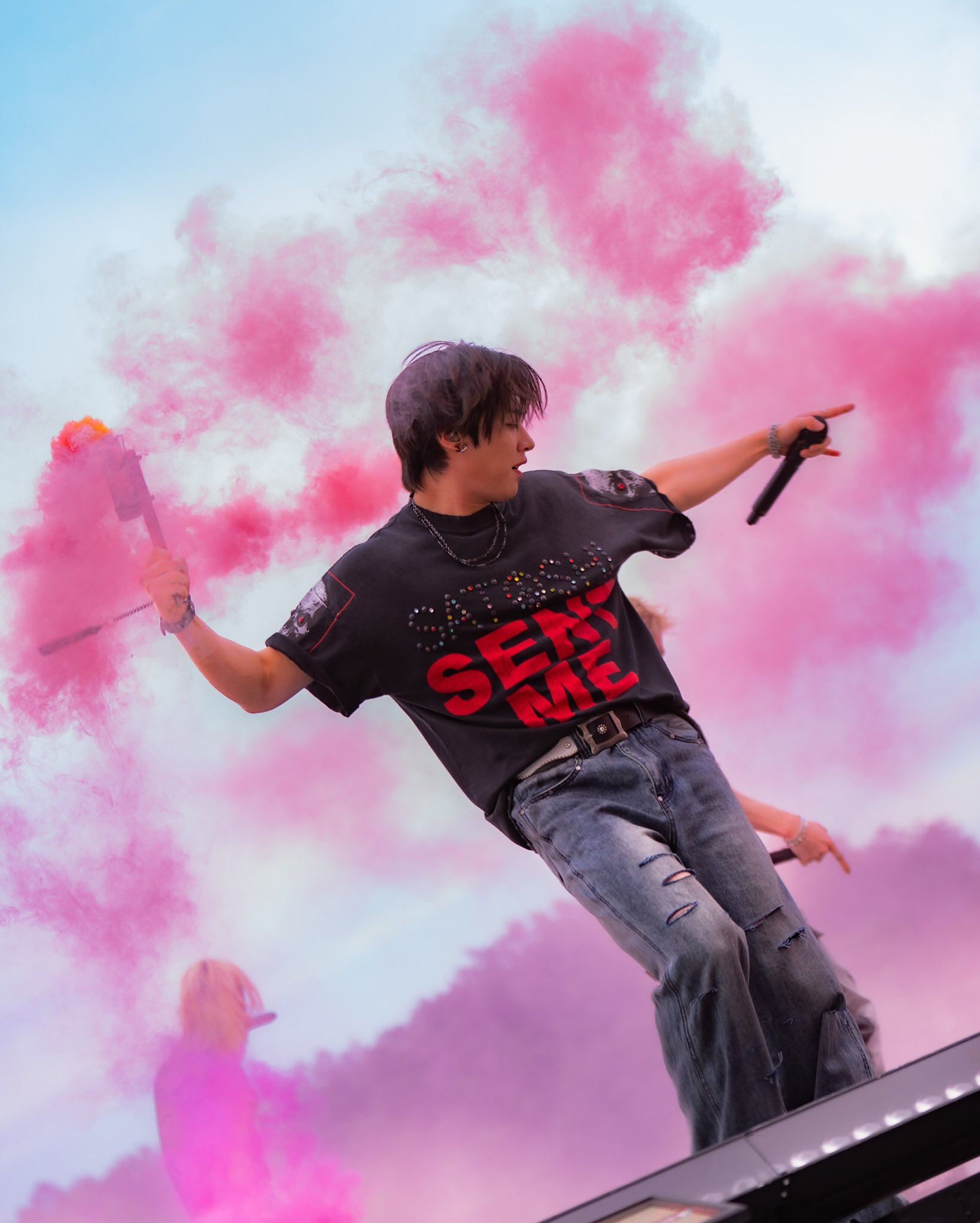 Recent activity shot of Lee Know (Stray Kids)