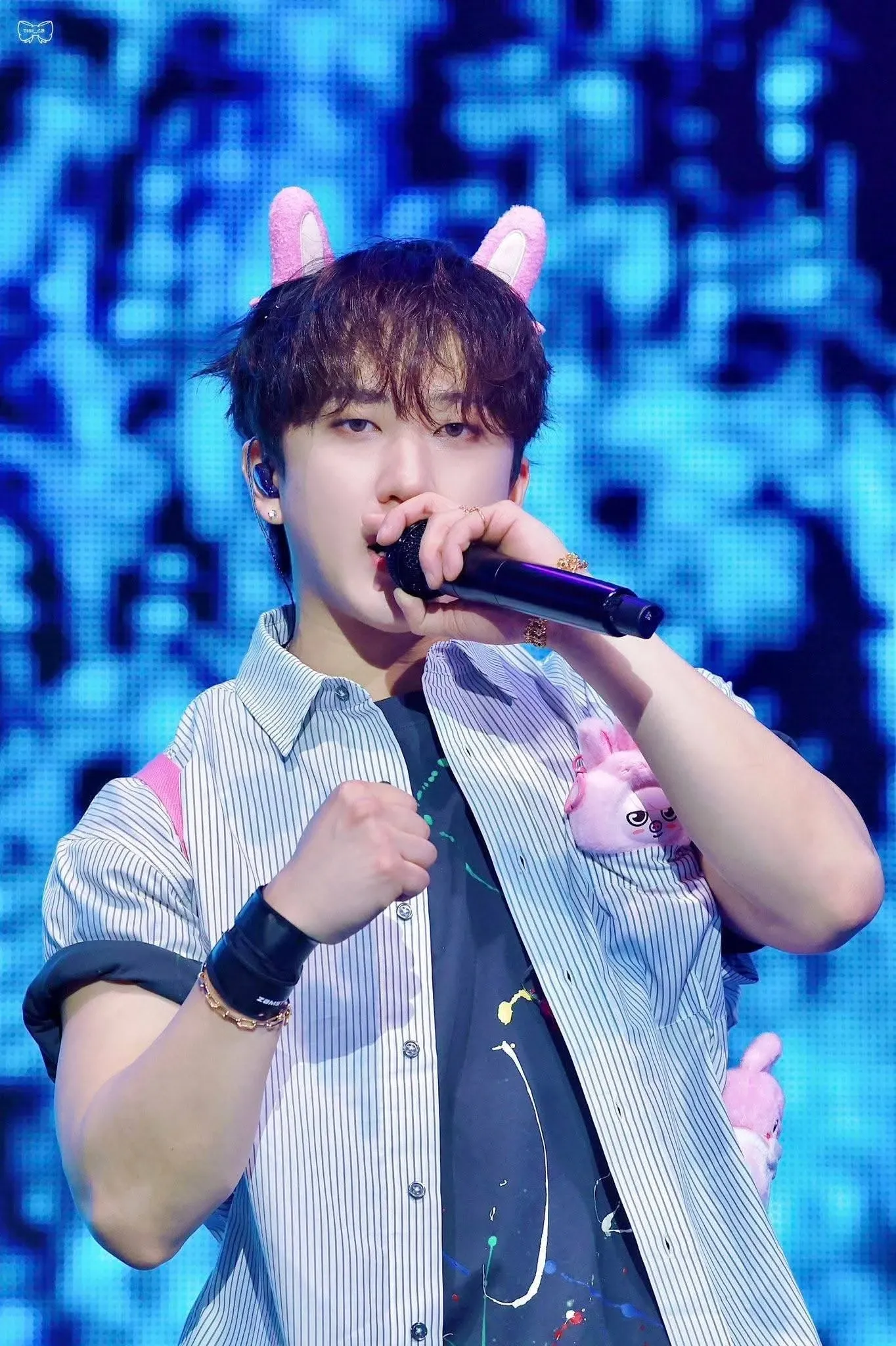 Recent activity shot of Changbin (Stray Kids)