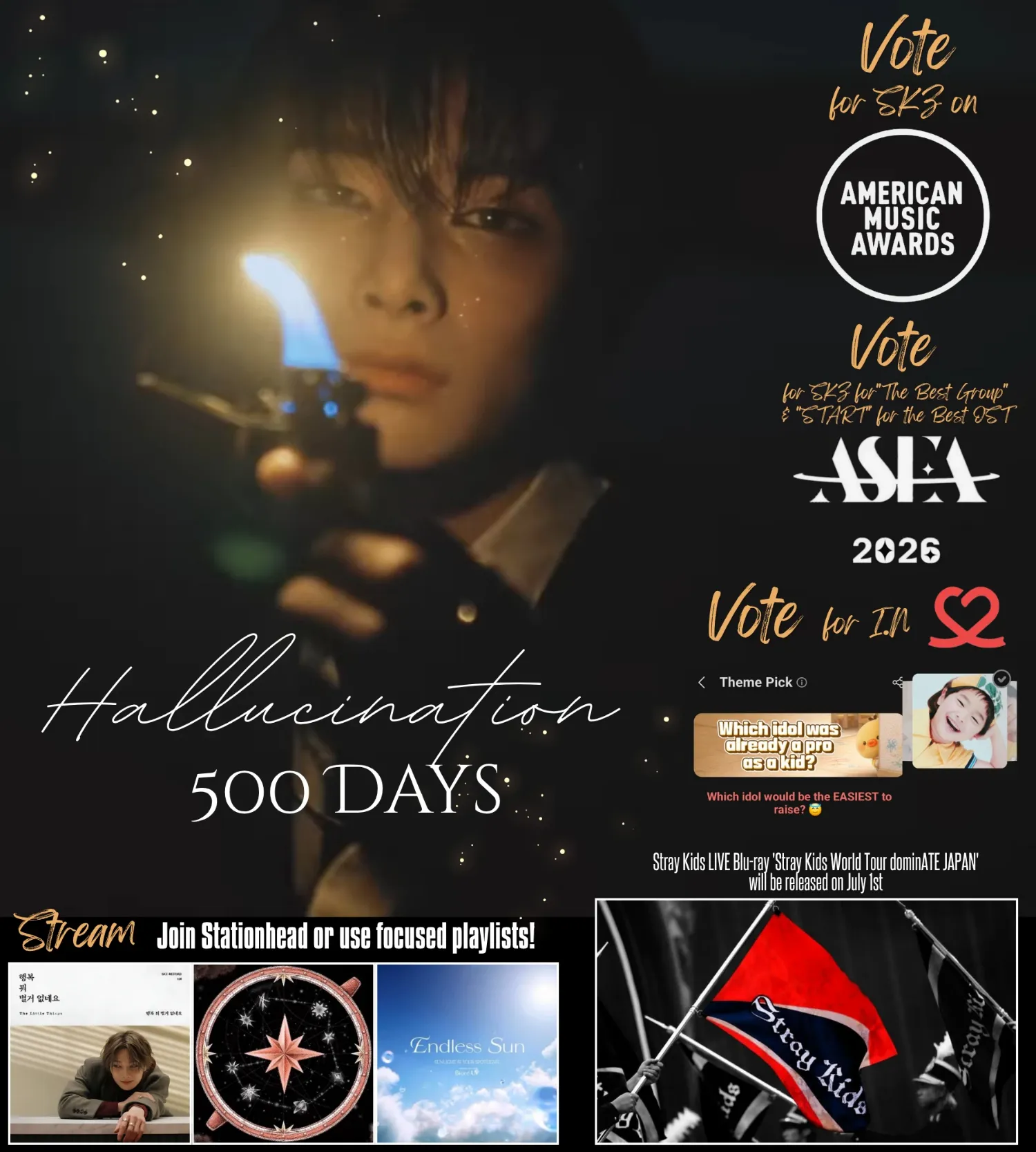 Recent activity shot of I.N (Stray Kids)