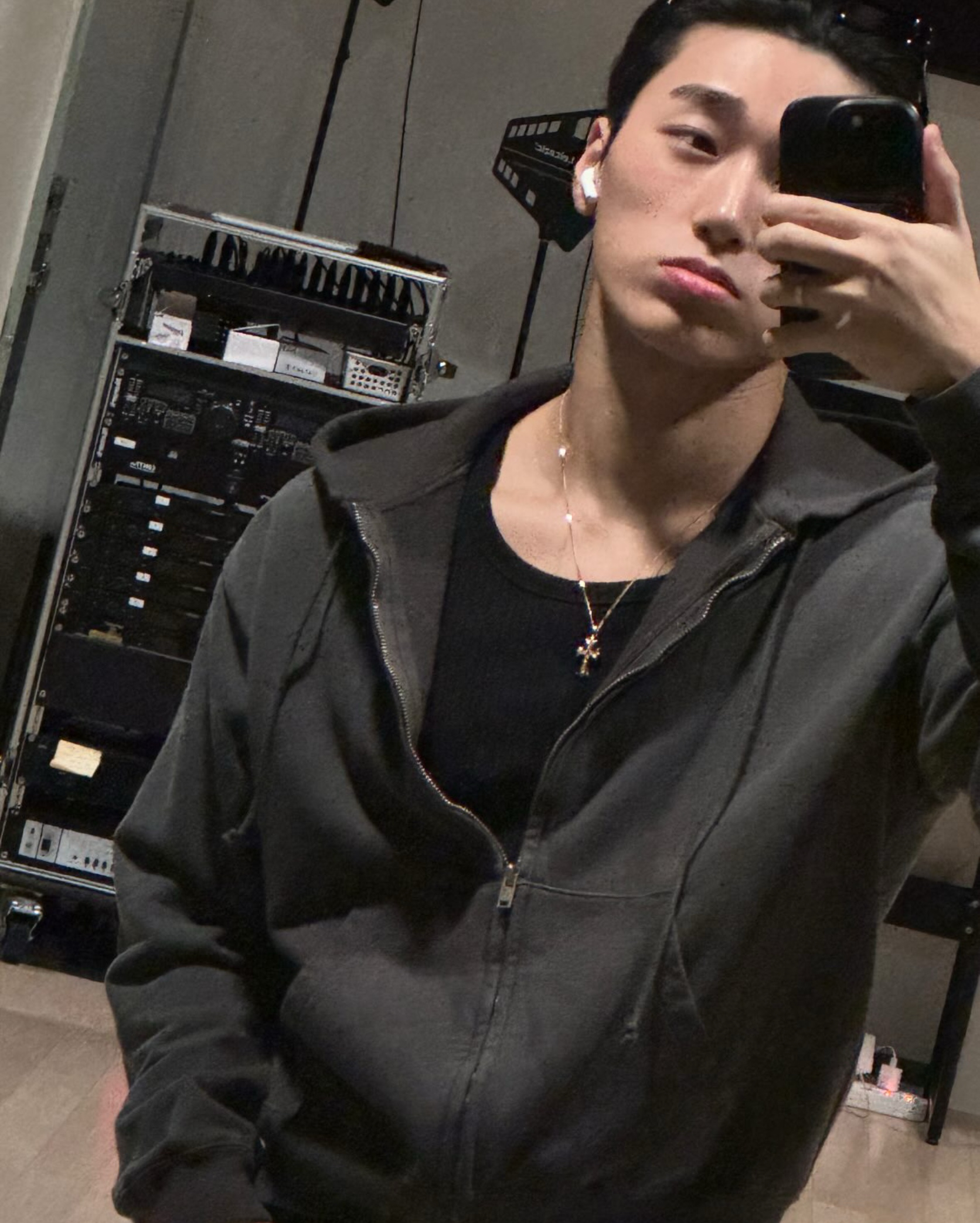 A moment captured by San (ATEEZ)'s fan