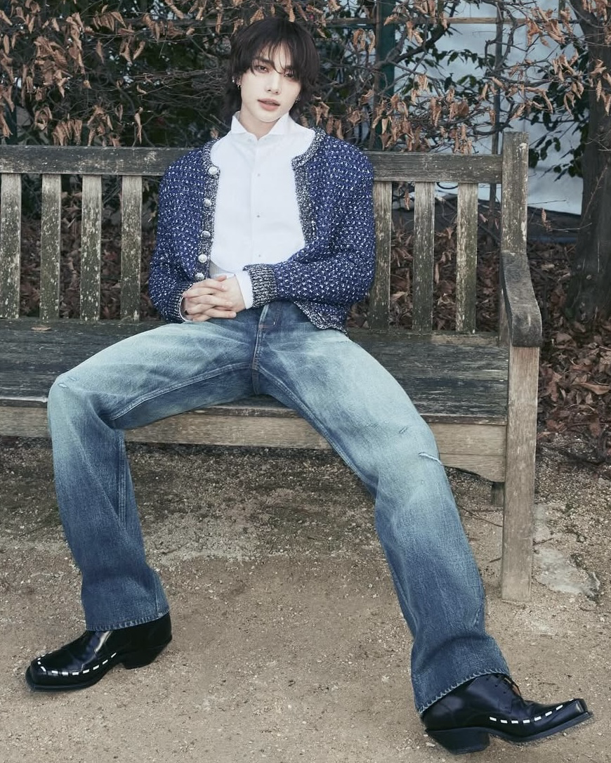 A moment captured by Hyunjin (Stray Kids)'s fan