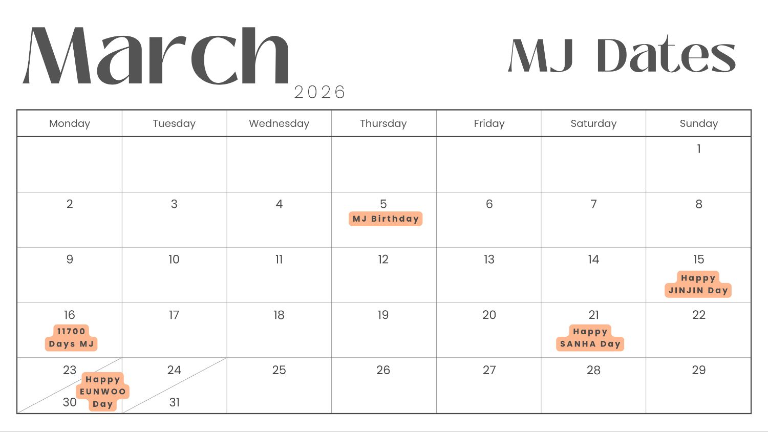 Behind-the-scenes cut of MJ (ASTRO)