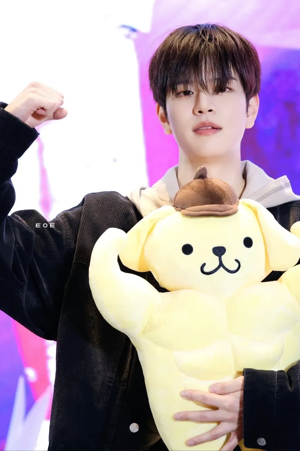 A moment captured by Stray Kids's fan