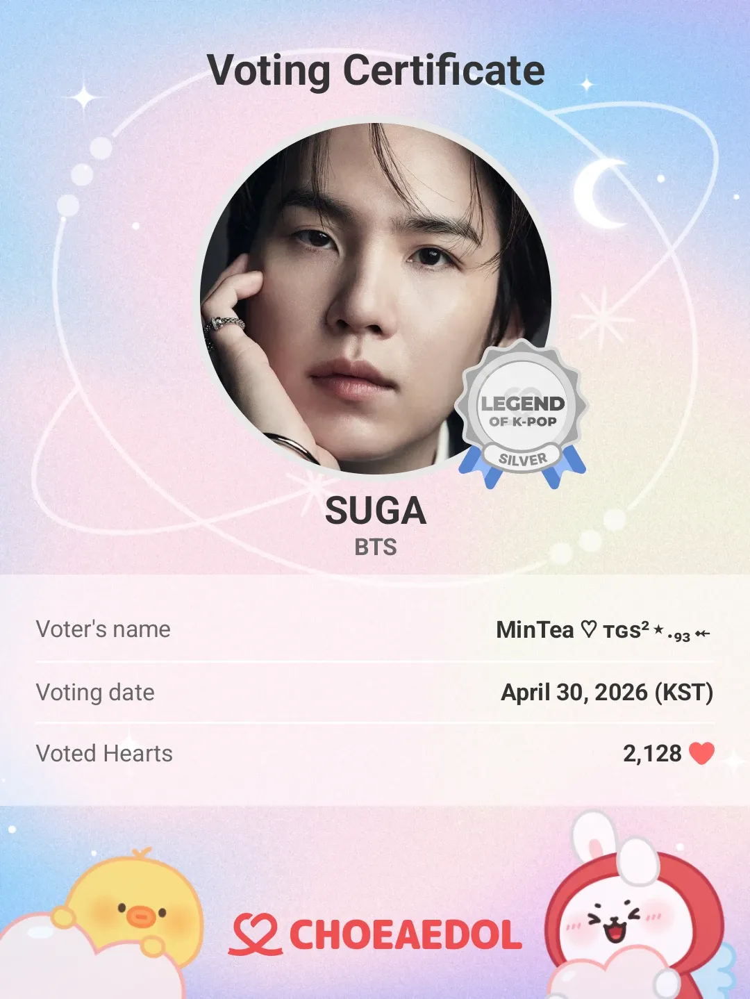 Momen yang diabadikan oleh penggemar SUGA (BTS)