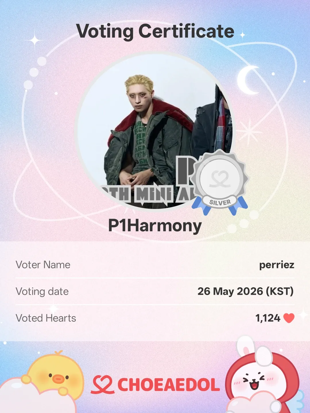 A moment captured by P1Harmony's fan