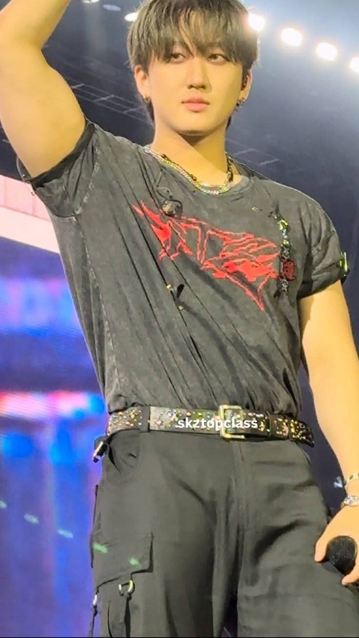 A moment captured by Changbin (Stray Kids)'s fan