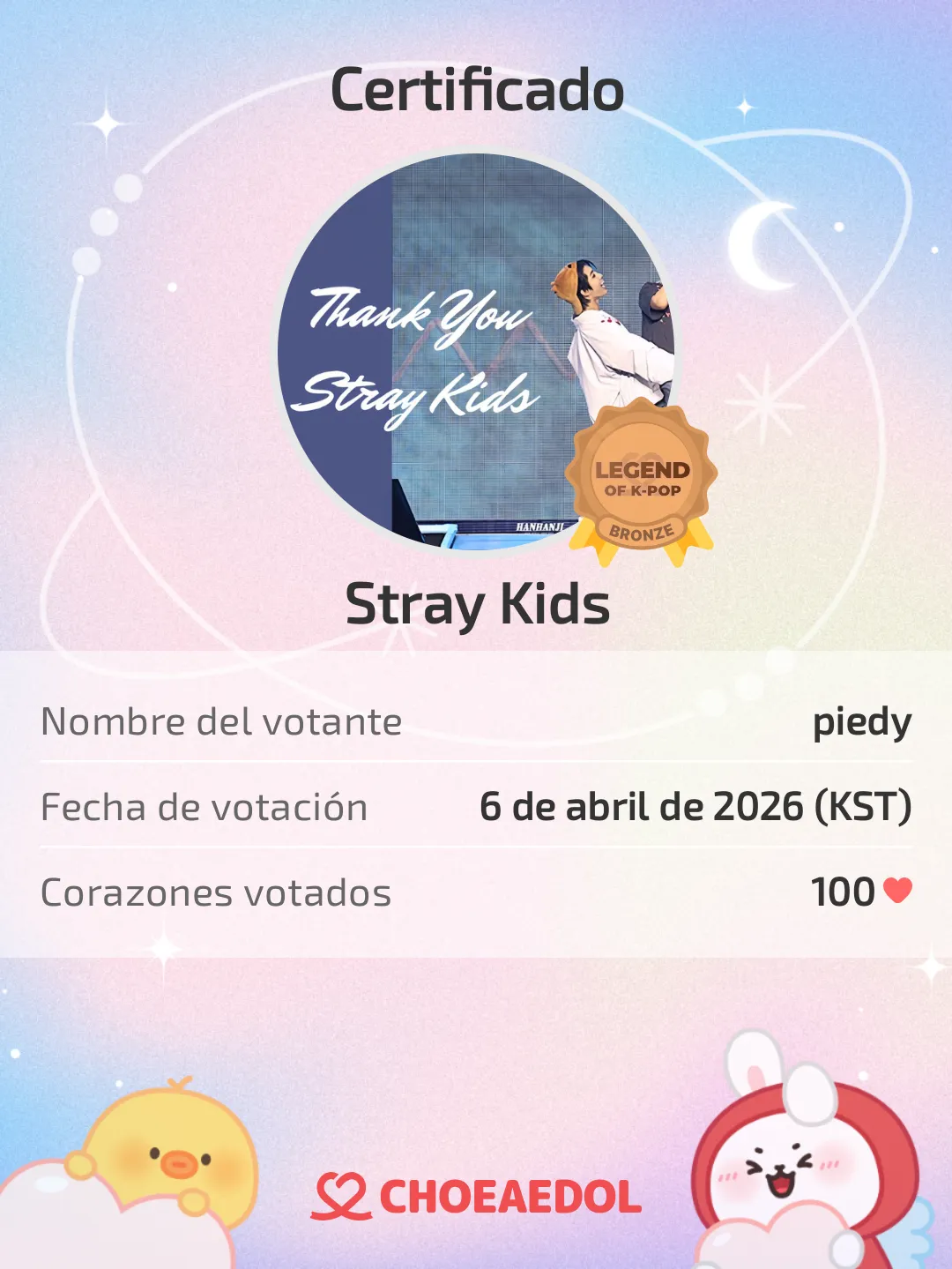 A moment captured by Stray Kids's fan