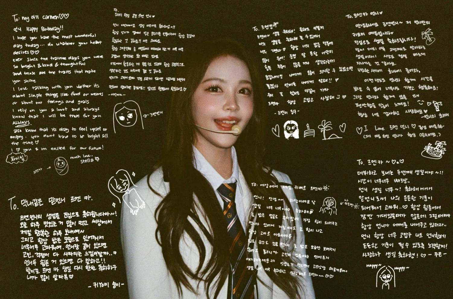 Momen yang diabadikan oleh penggemar Carmen (Hearts2Hearts)