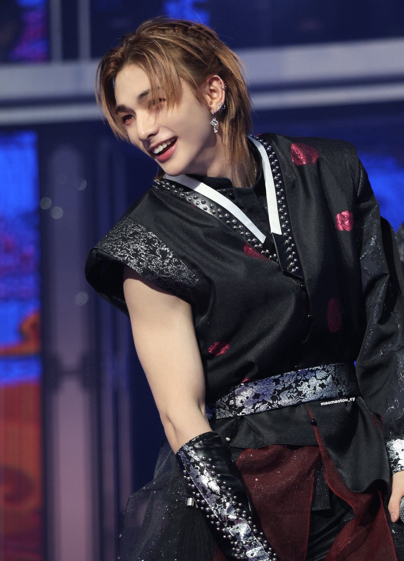 A moment captured by Hyunjin (Stray Kids)'s fan