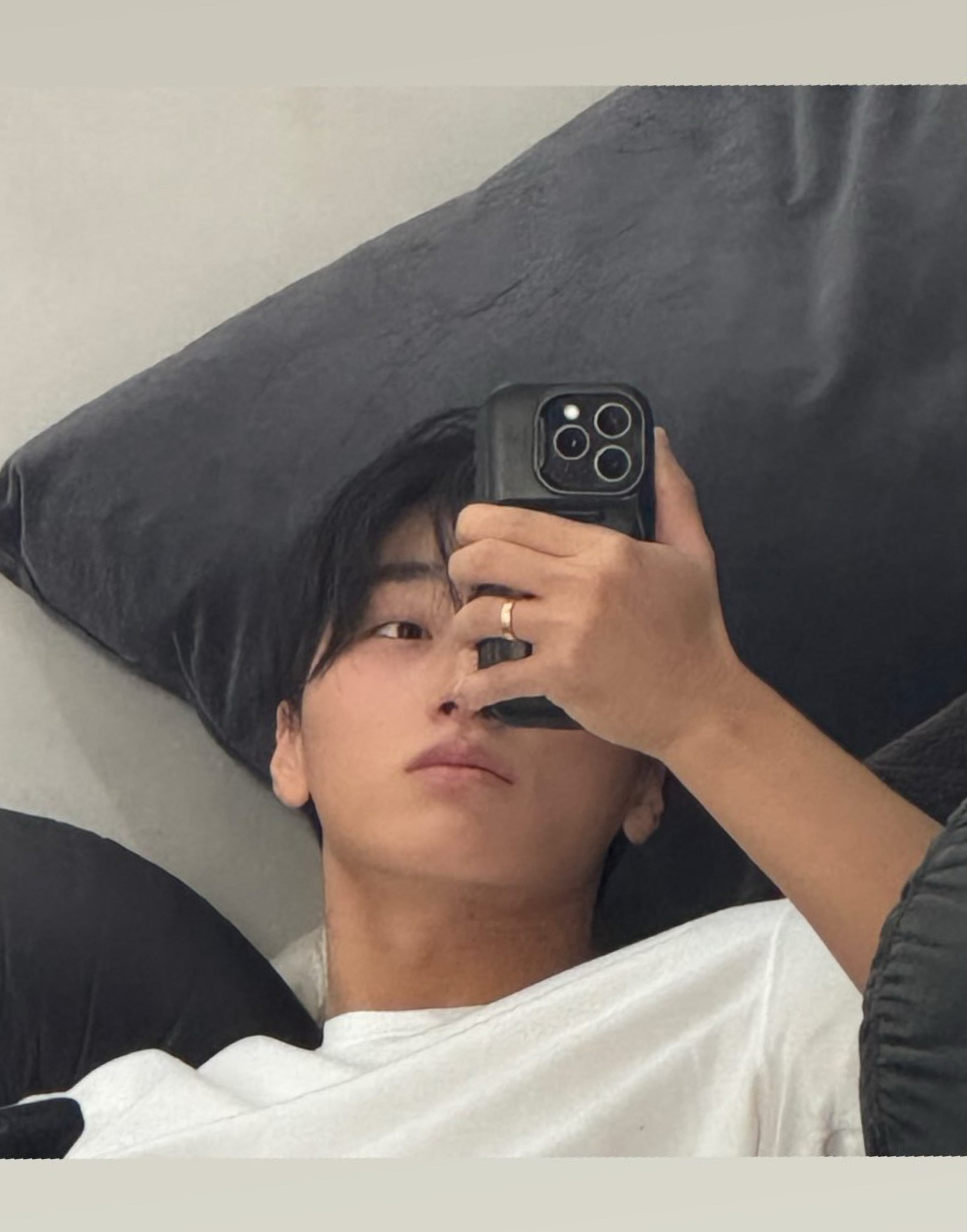 A moment captured by San (ATEEZ)'s fan