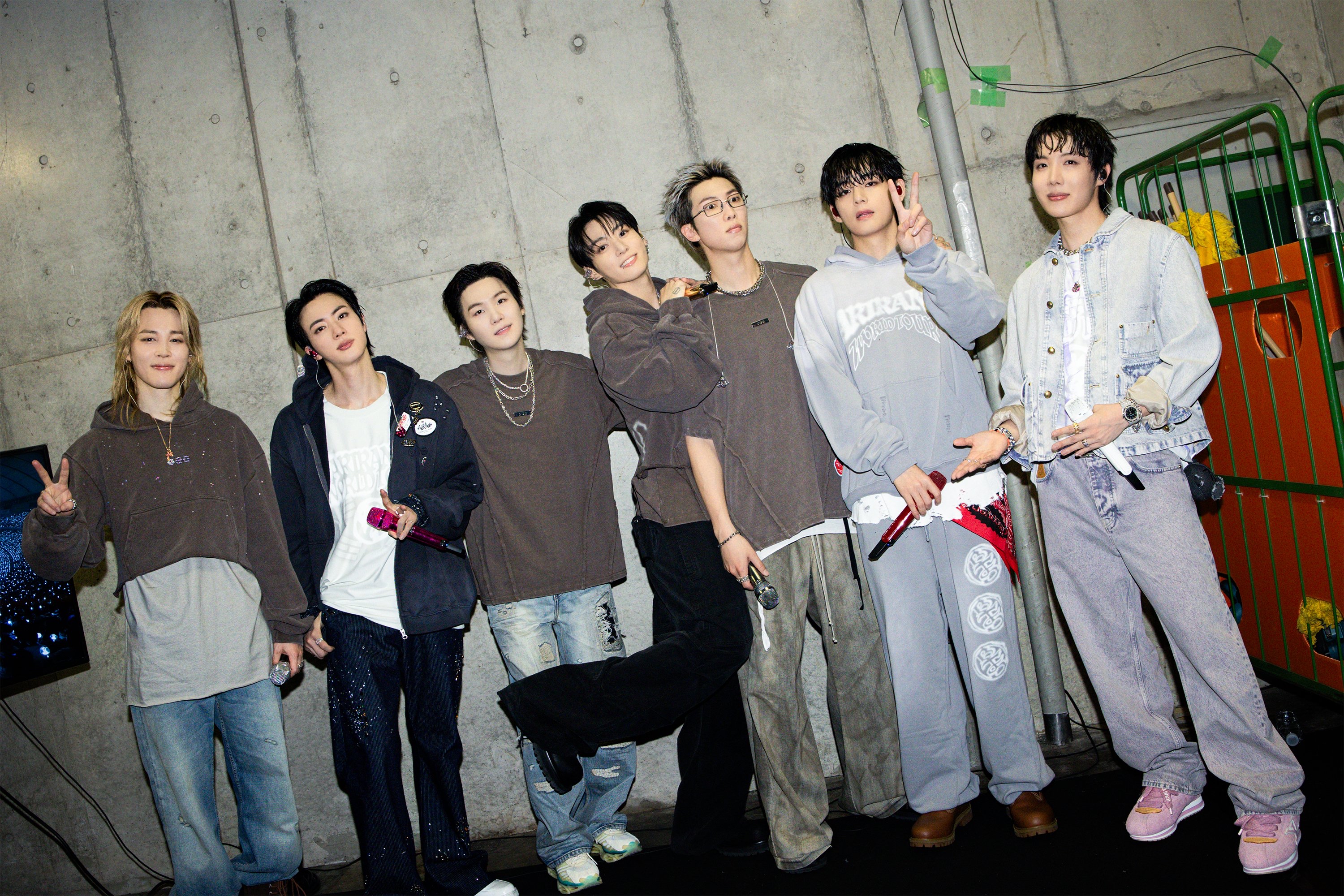 防弹少年团粉丝拍下的瞬间