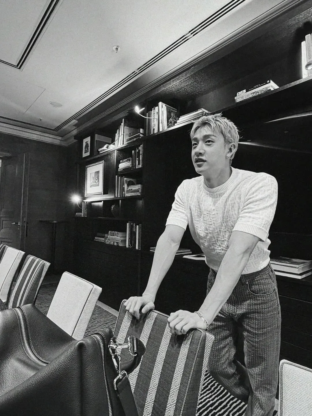 A moment captured by Bang Chan (Stray Kids)'s fan