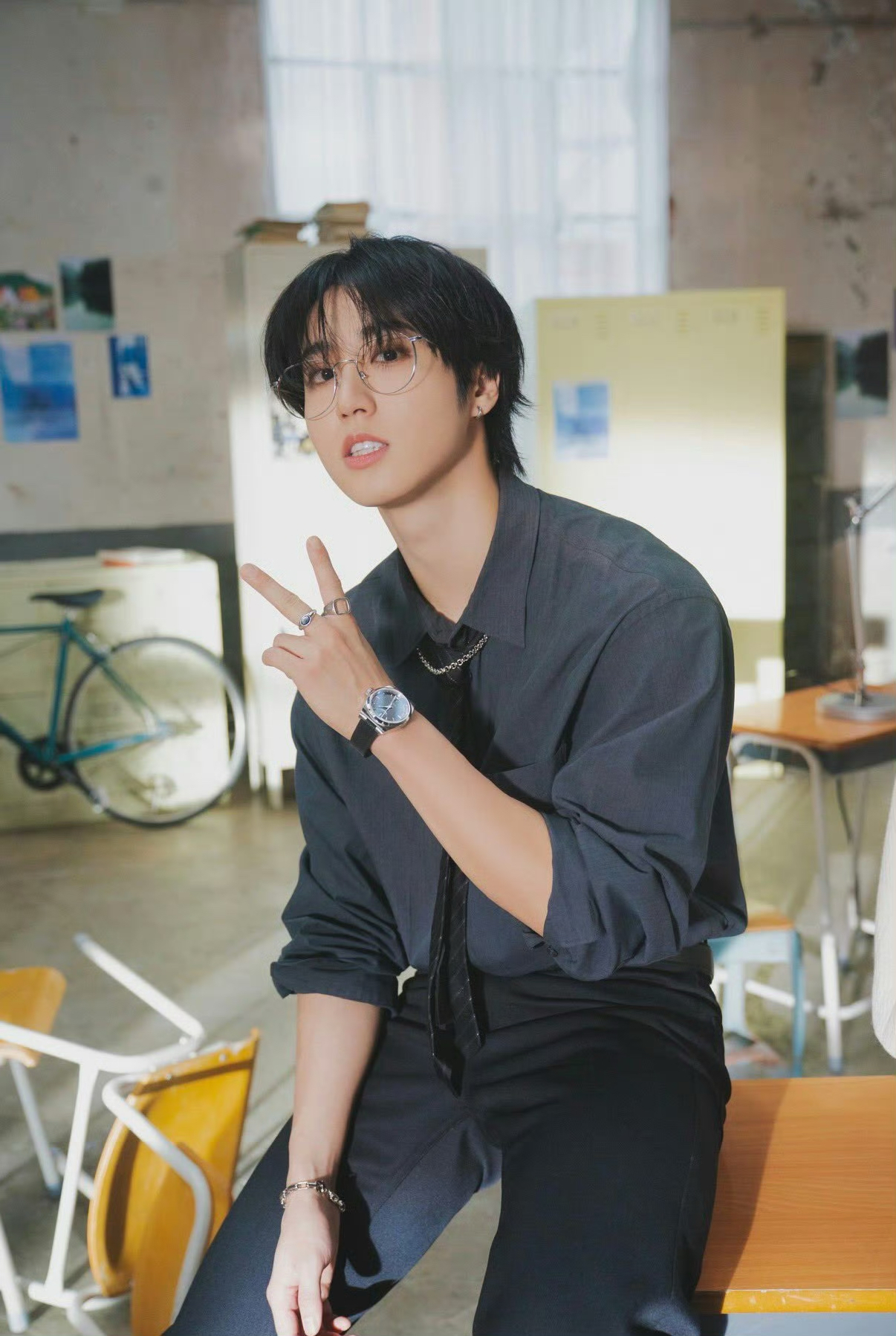 A moment captured by HAN (Stray Kids)'s fan