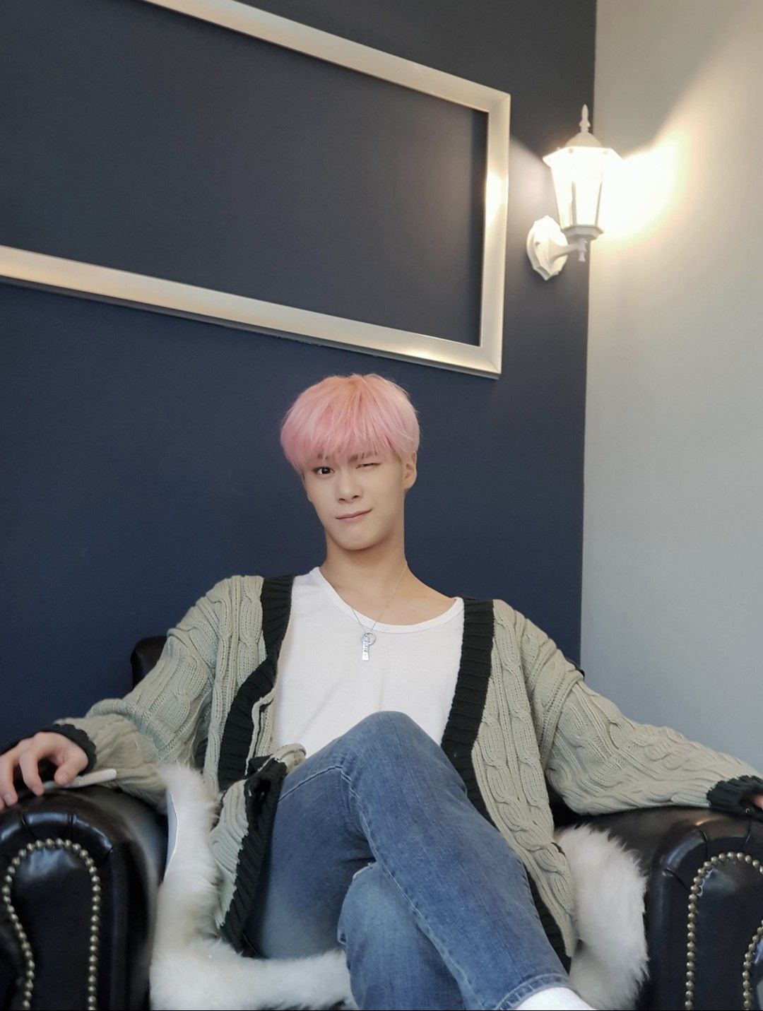 Recent activity shot of Moonbin (ASTRO)