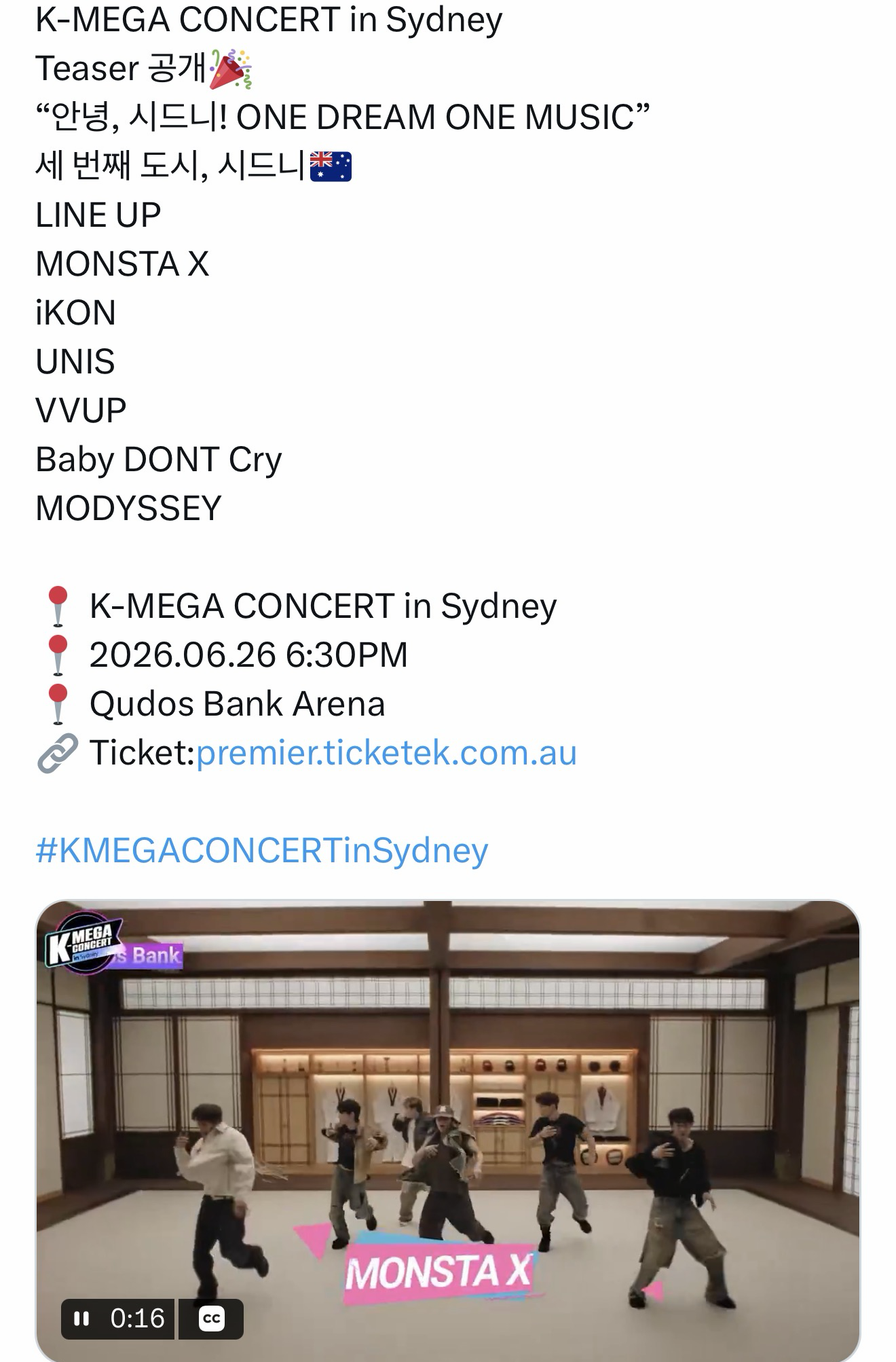 Momen yang diabadikan oleh penggemar MONSTA X