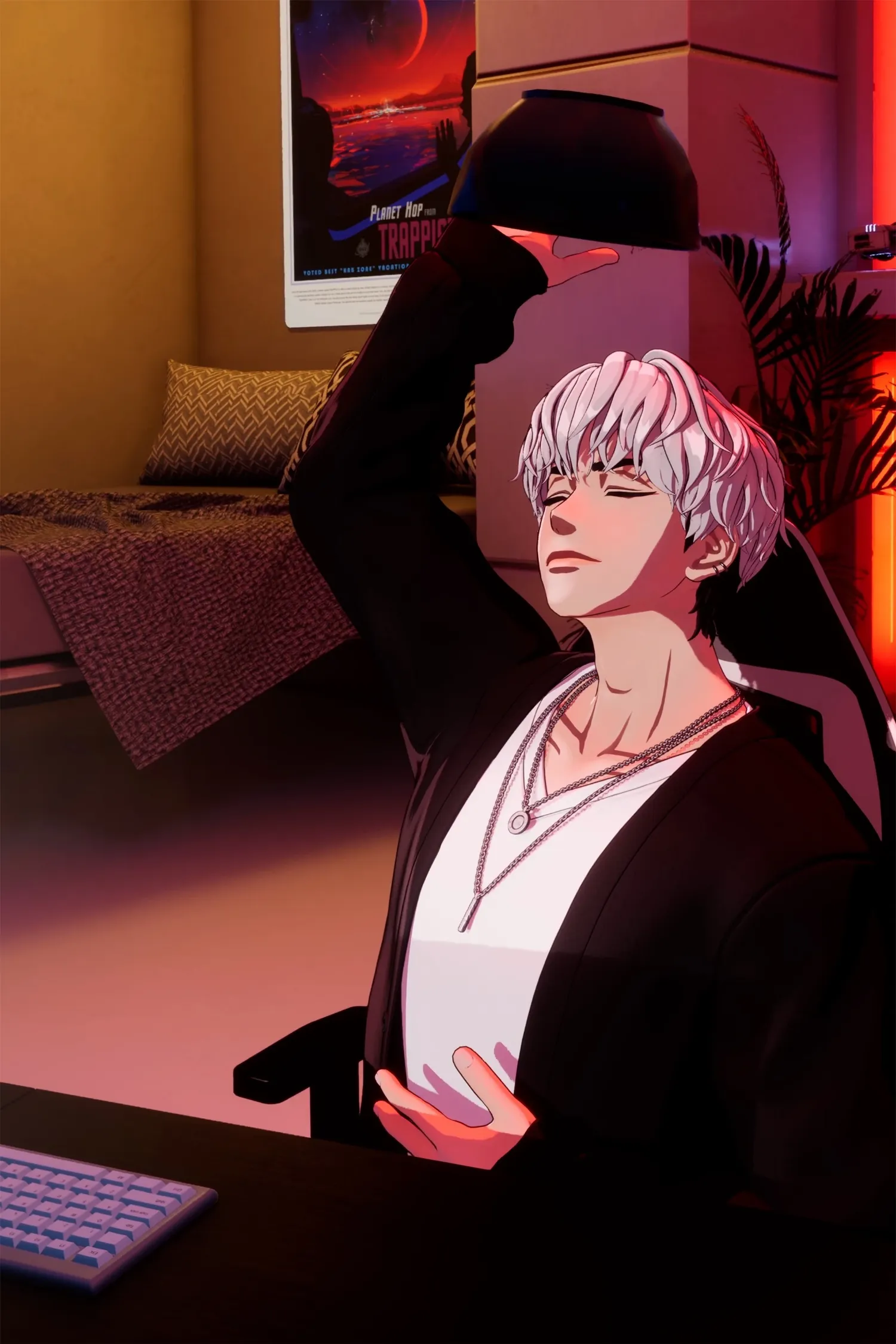 Recent activity shot of Eunho (PLAVE)