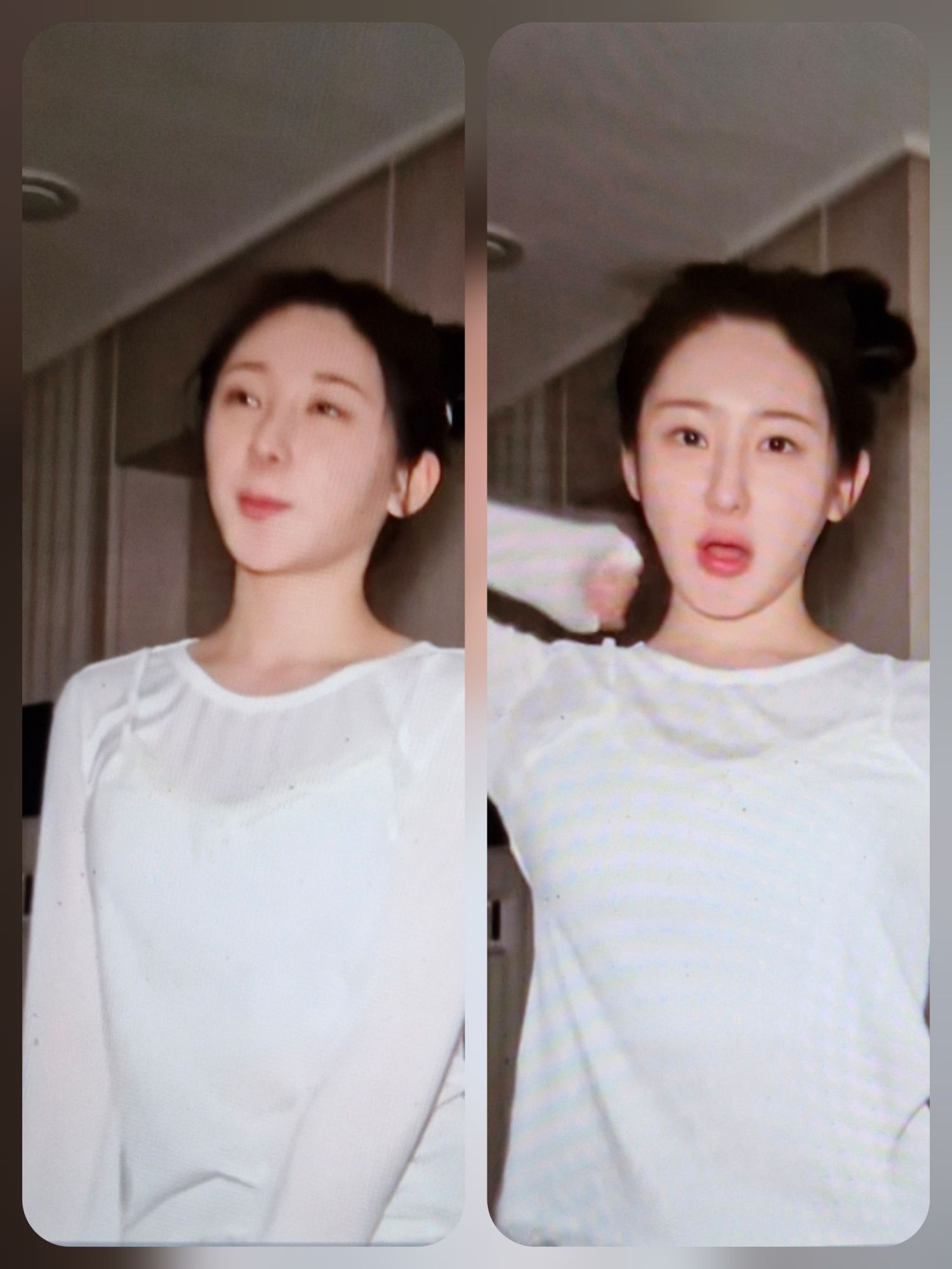 A moment captured by Lee Chaeyeon's fan