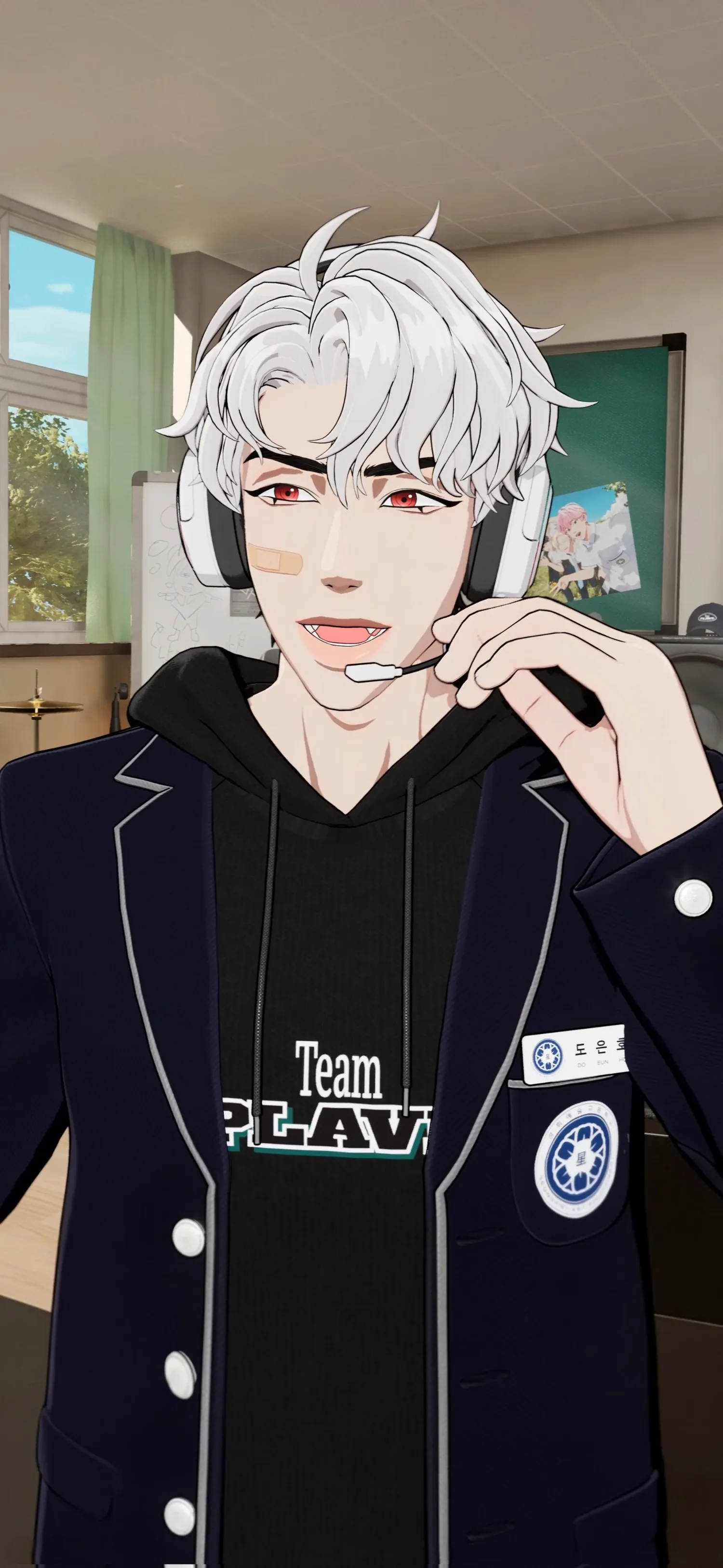 A heartfelt wallpaper shared by Eunho (PLAVE)'s fans