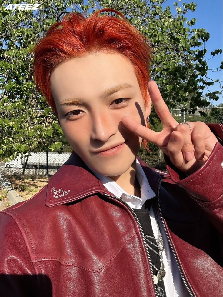 Behind-the-scenes cut of Hongjoong (ATEEZ)