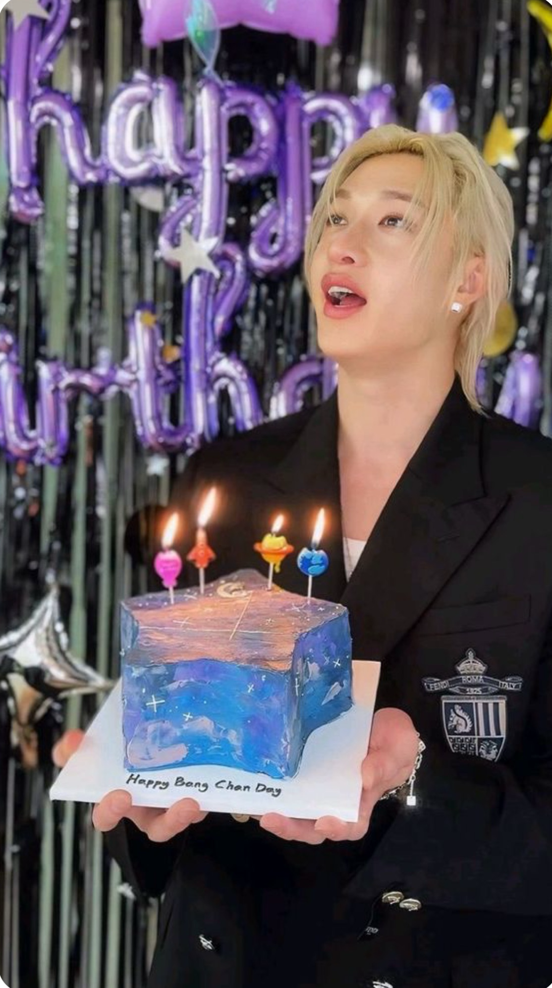 A moment captured by Bang Chan (Stray Kids)'s fan