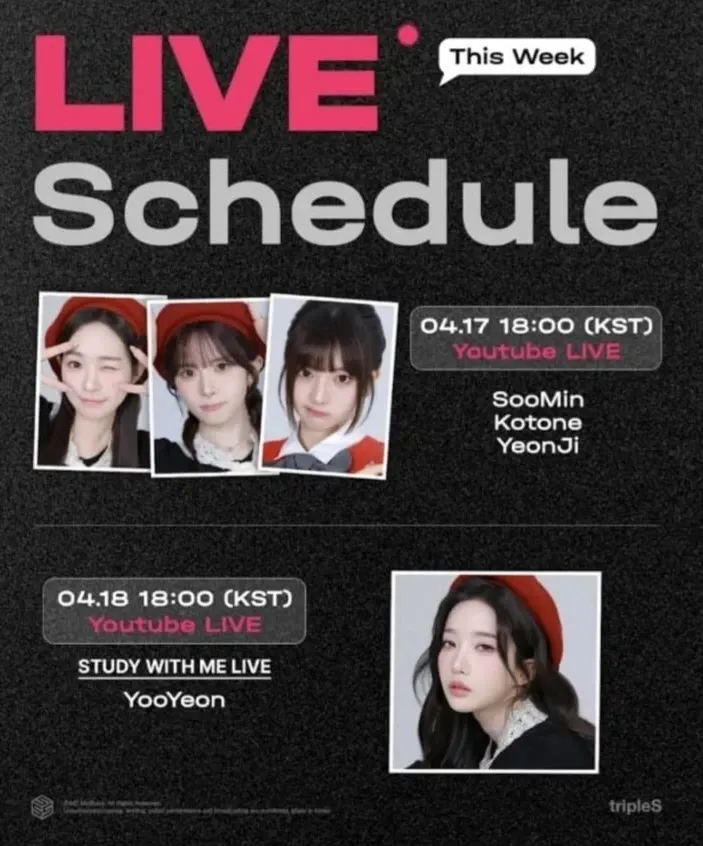 Recent activity shot of tripleS