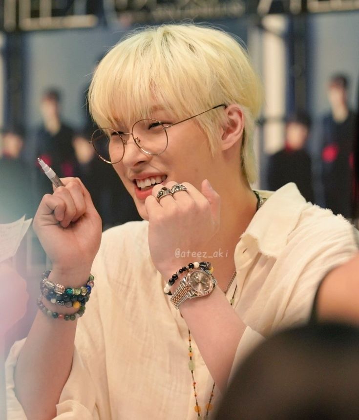 Recent activity shot of Mingi (ATEEZ)