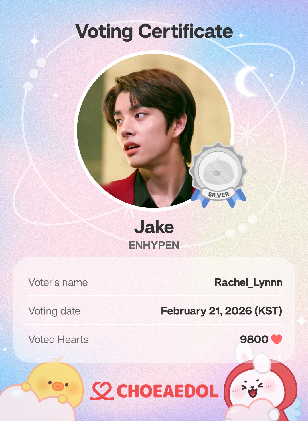 Momen yang diabadikan oleh penggemar Jake (ENHYPEN)