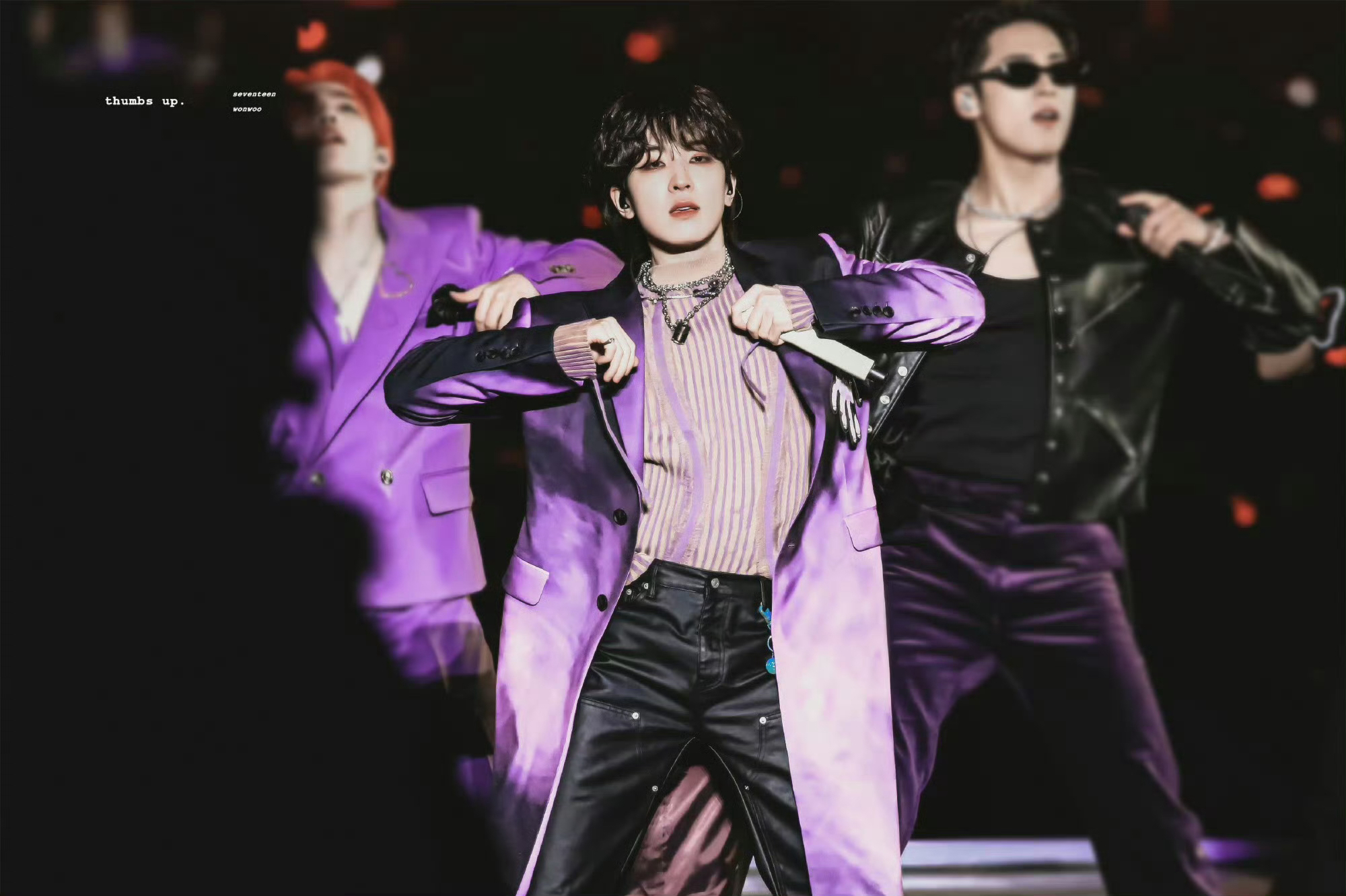 A moment captured by Wonwoo (SEVENTEEN)'s fan