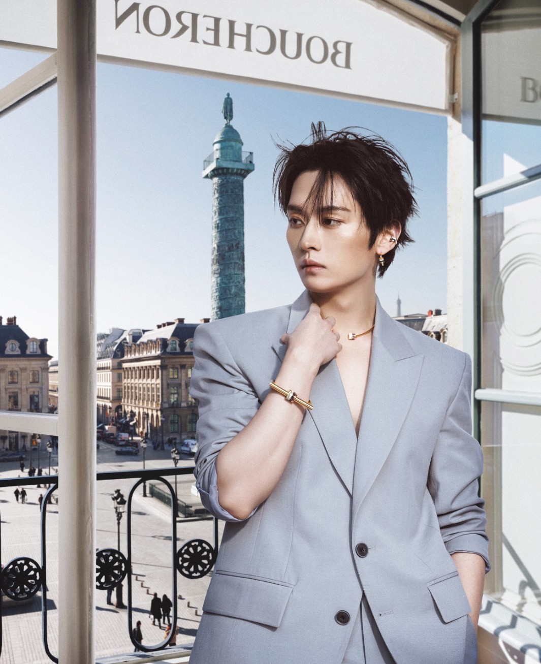 A moment captured by Lee Know (Stray Kids)'s fan