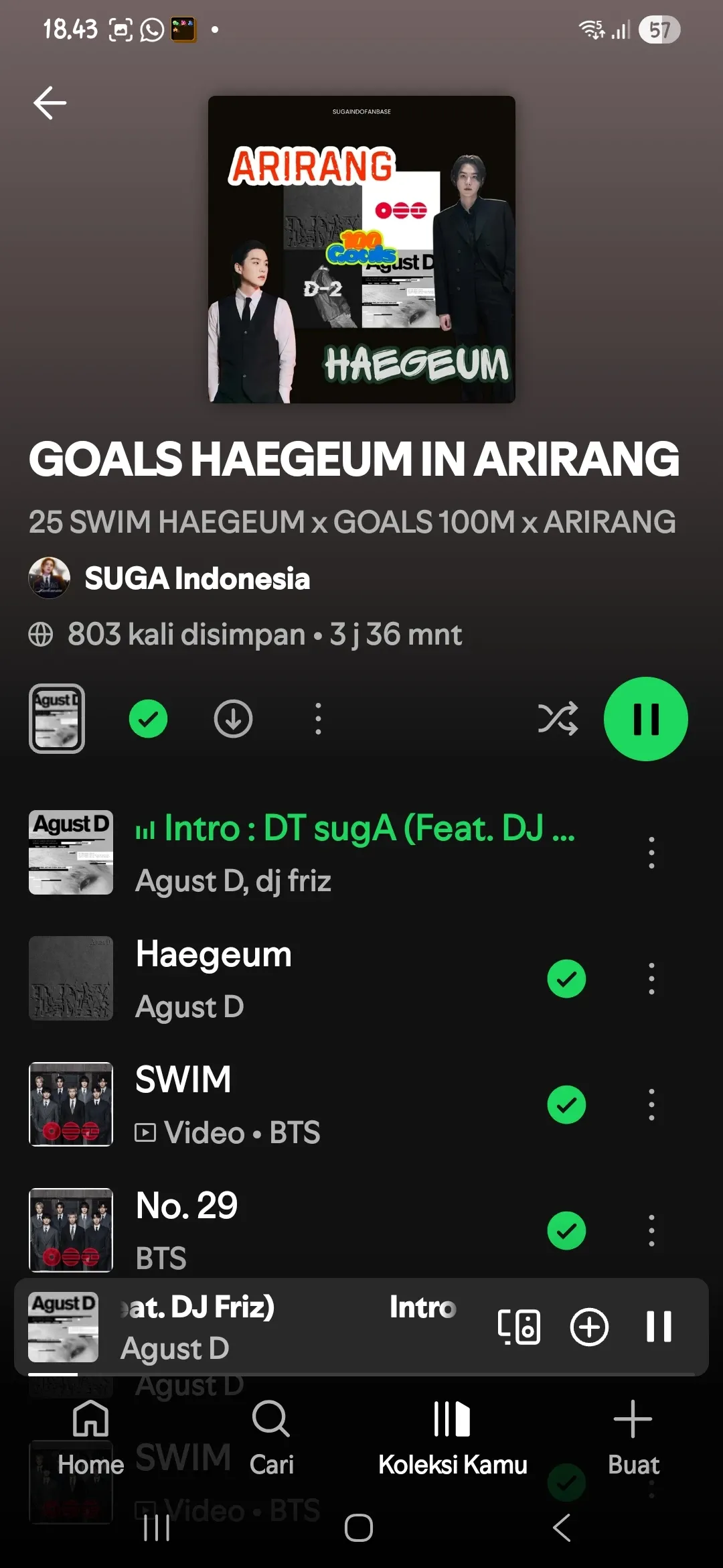 Fan-made special wallpaper for SUGA (BTS)