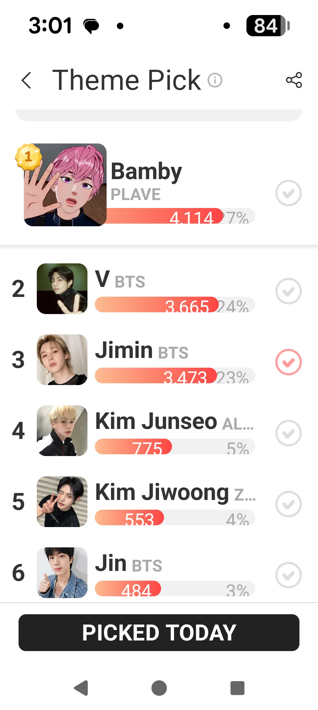 Latest photo of Jimin (BTS)