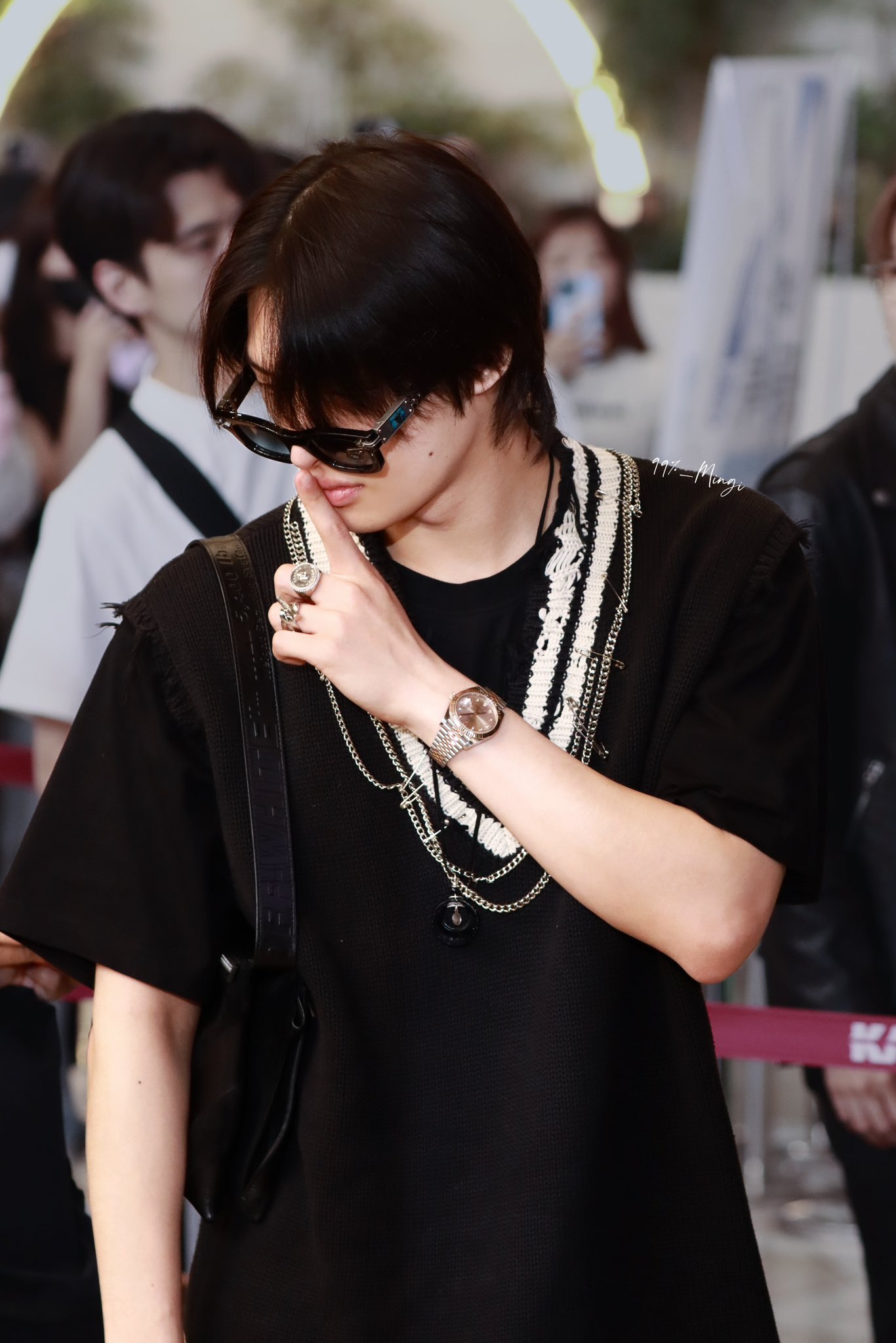 Recent activity shot of Mingi (ATEEZ)