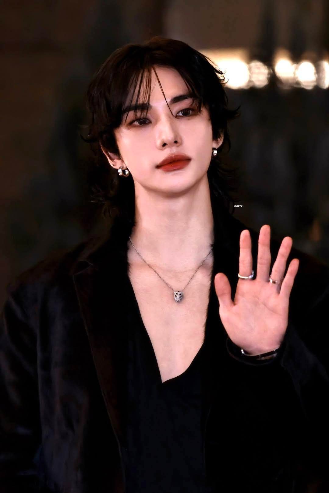 Behind-the-scenes cut of Hyunjin (Stray Kids)