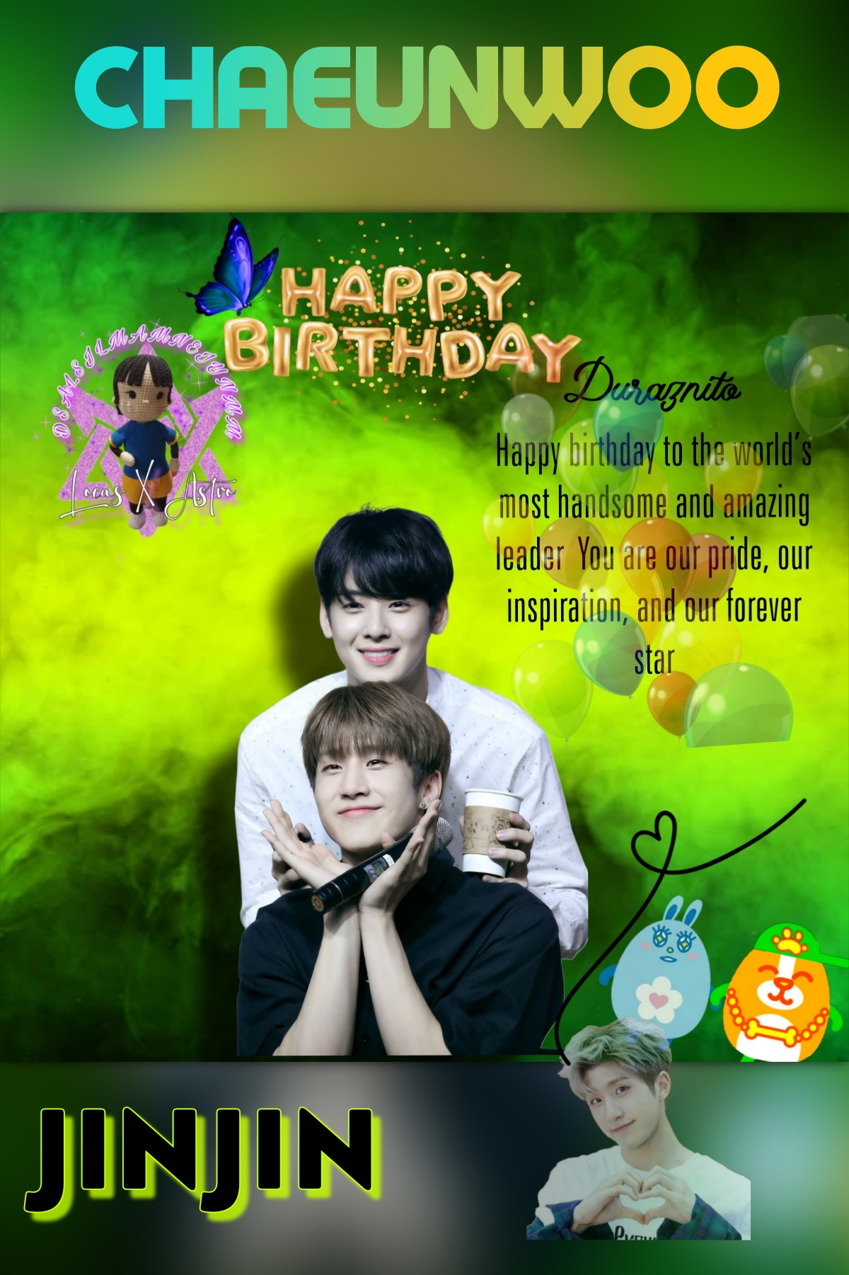 Recent activity shot of Eunwoo (ASTRO)