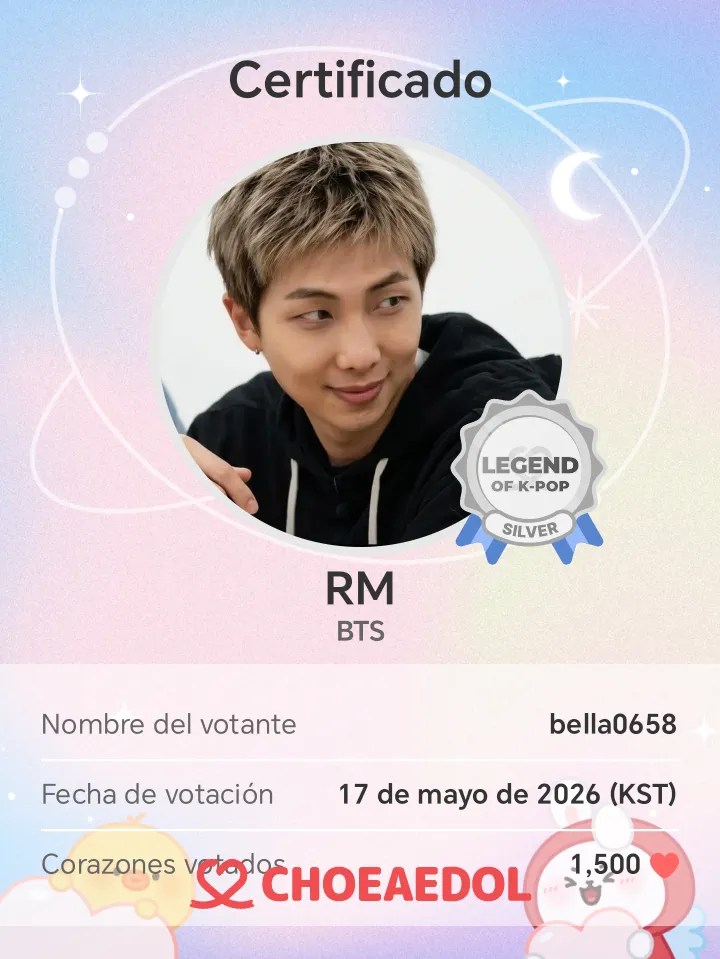 Recent activity shot of RM (BTS)