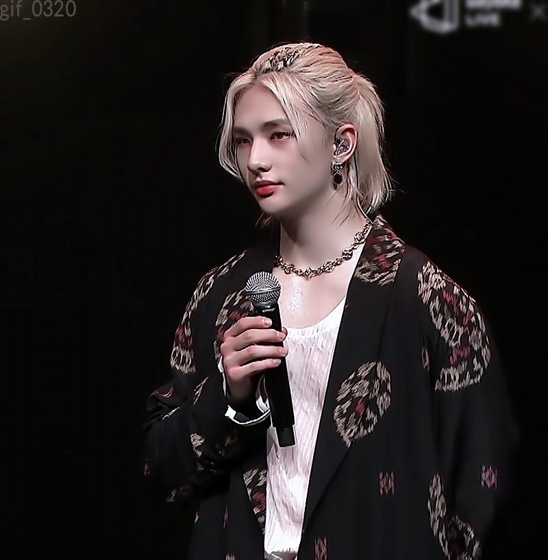 Recent activity shot of Hyunjin (Stray Kids)