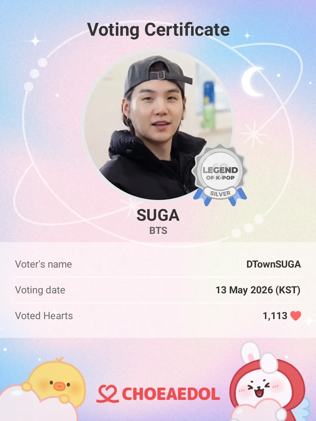 Foto terbaru SUGA (BTS)