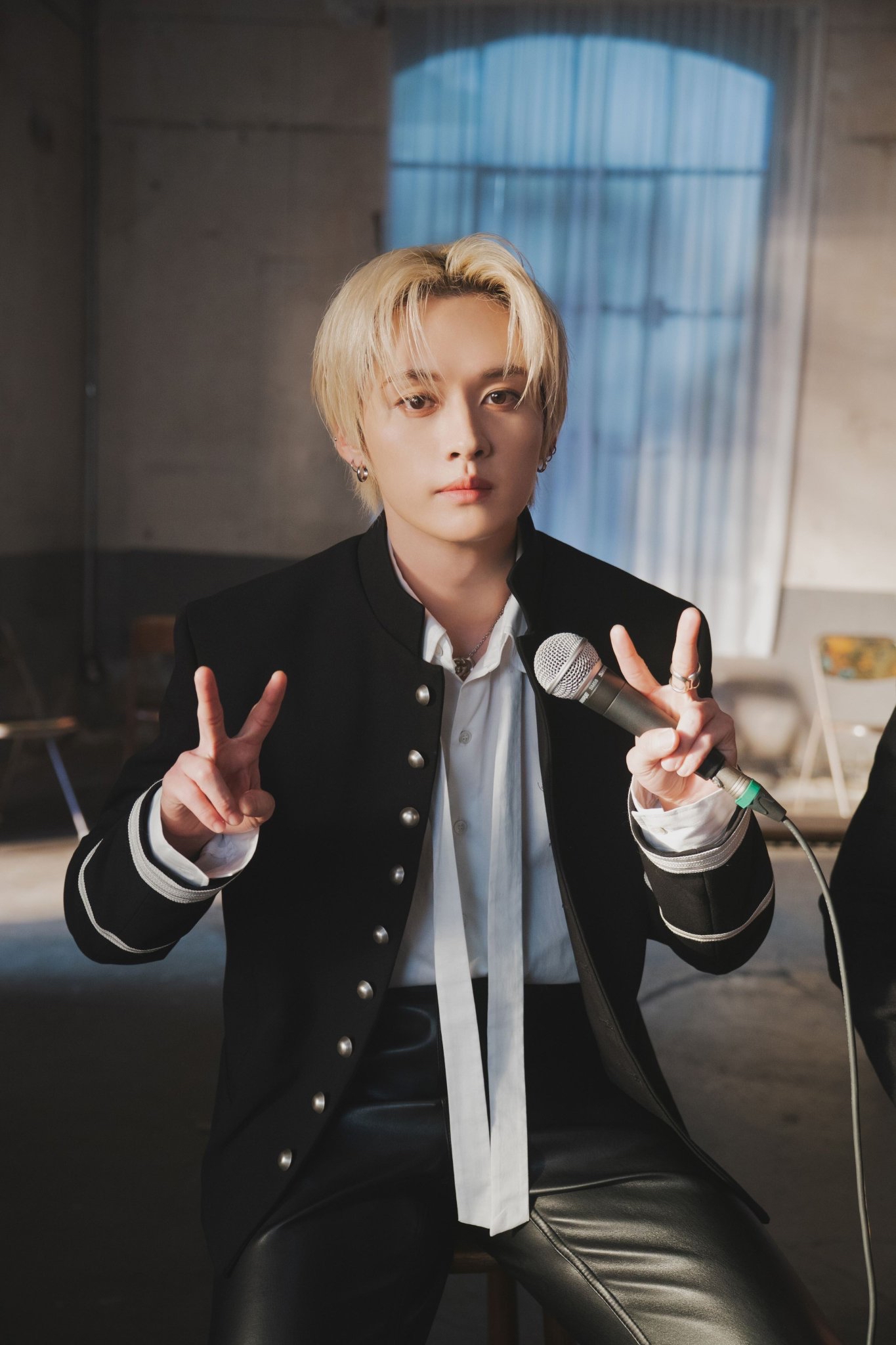 Recent activity shot of Lee Know (Stray Kids)