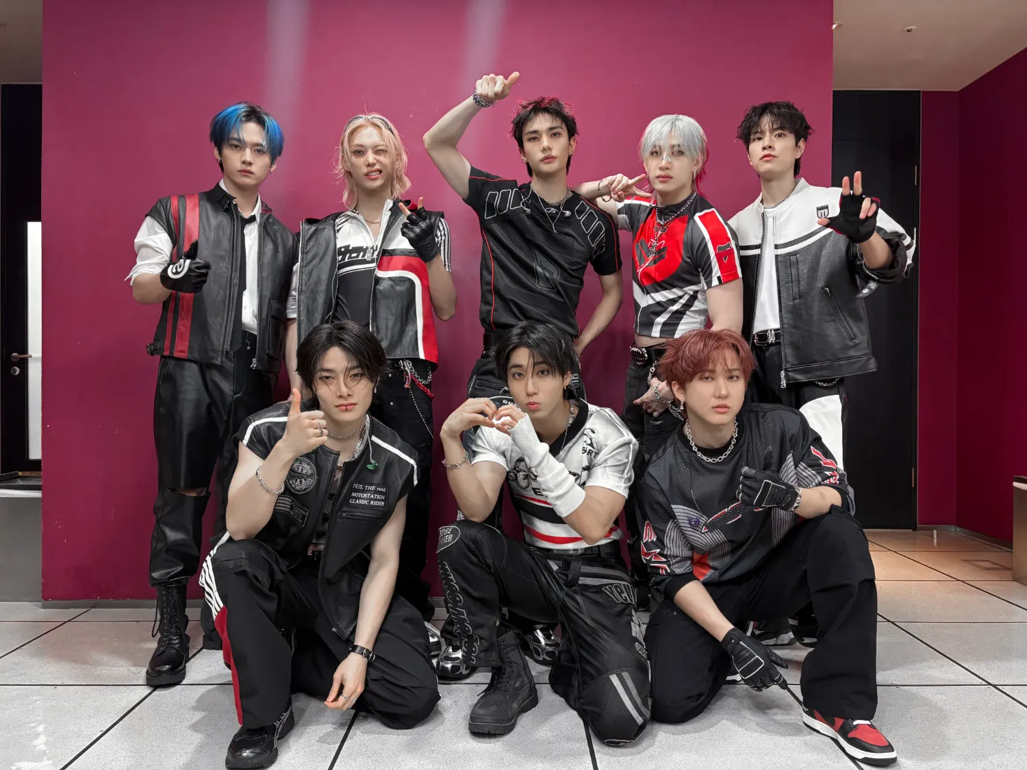 A moment captured by Stray Kids's fan