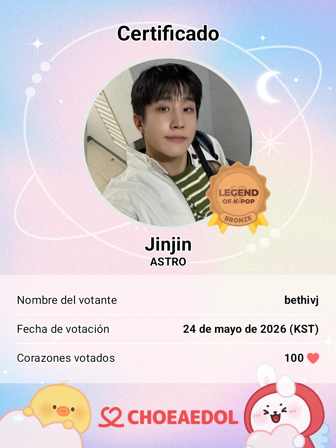 Latest photo of Jinjin (ASTRO)