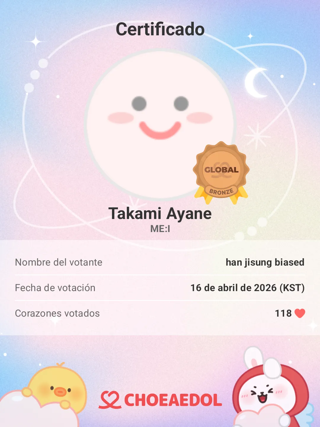 Latest photo of Takami Ayane (ME:I)