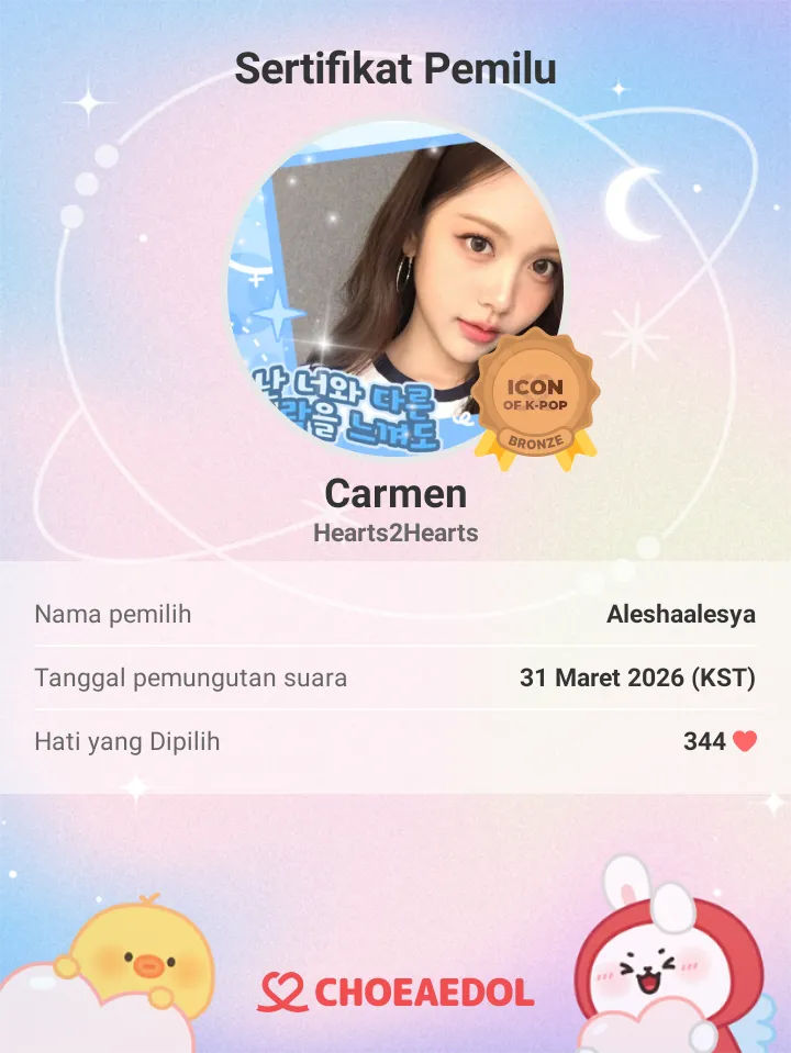 Momen yang diabadikan oleh penggemar Carmen (Hearts2Hearts)
