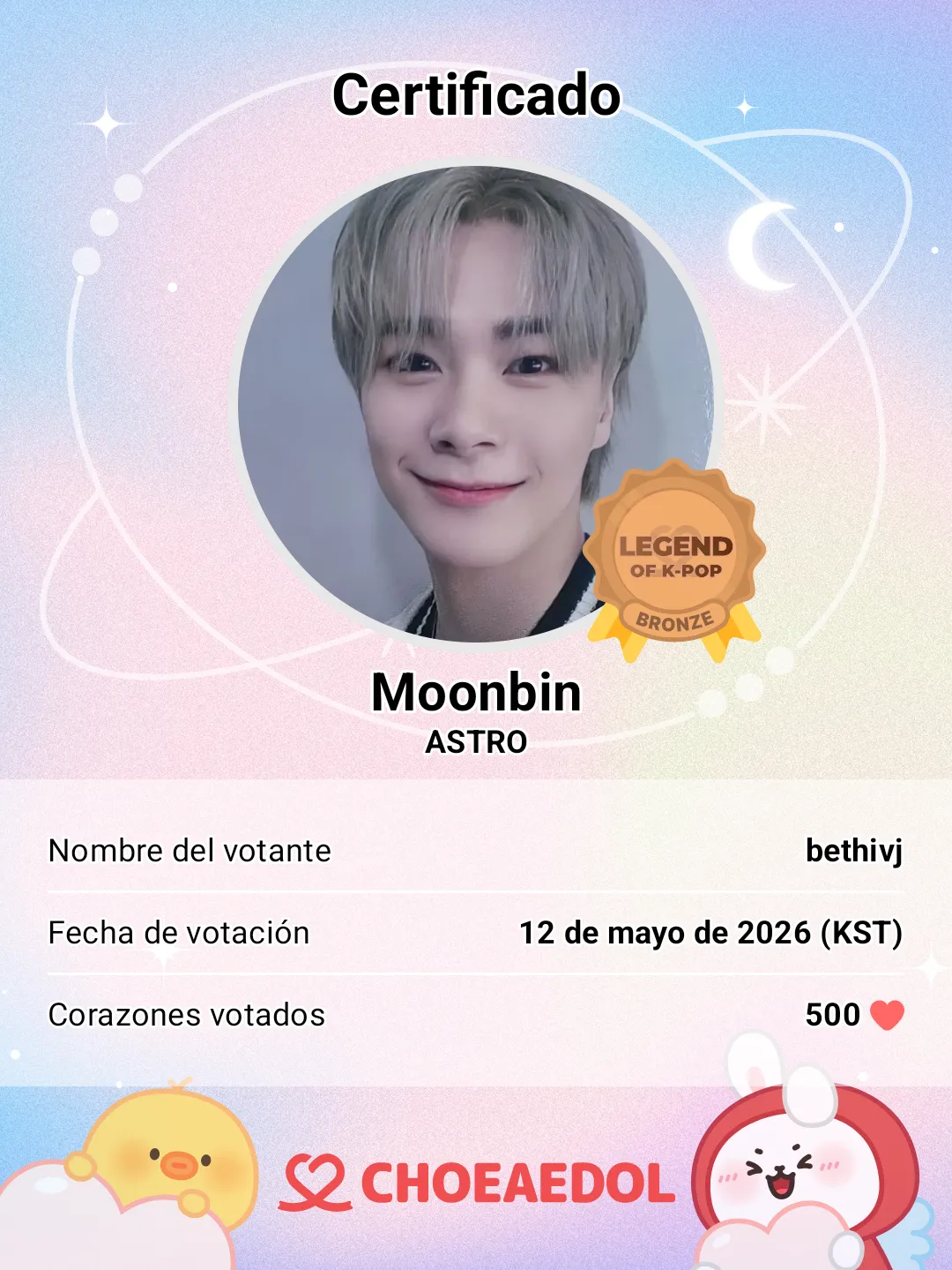 A moment captured by Moonbin (ASTRO)'s fan