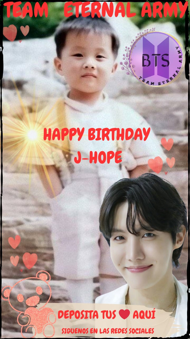 A heartfelt wallpaper shared by j-hope (BTS)'s fans