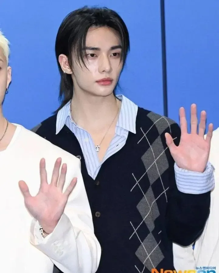 Recent activity shot of Hyunjin (Stray Kids)