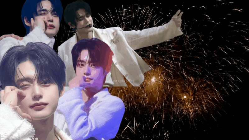 A moment captured by Kim Jiwoong (ZEROBASEONE)'s fan