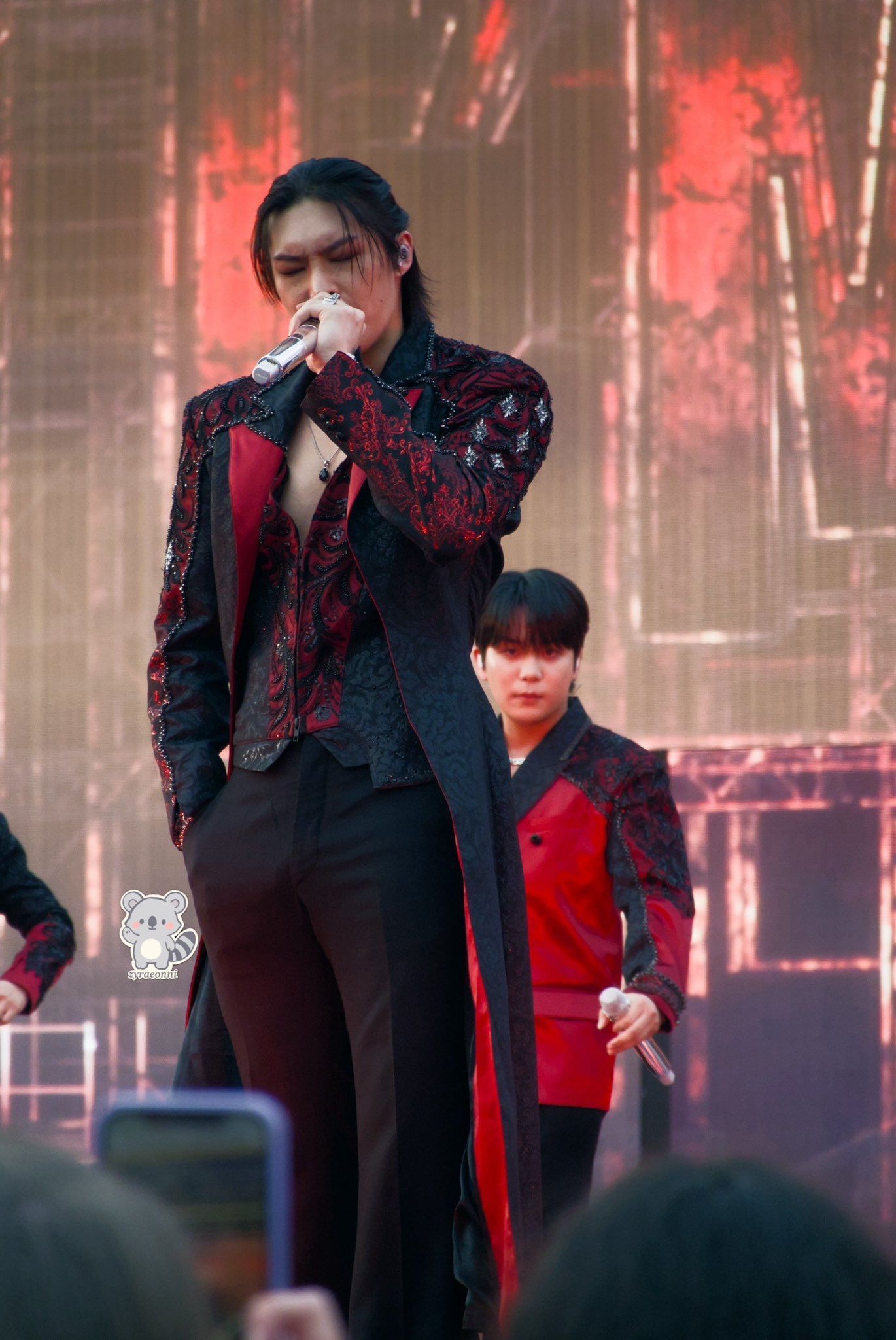 A moment captured by Mingi (ATEEZ)'s fan